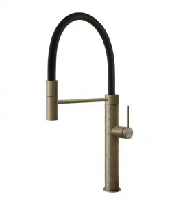  Gessi 316 Bateria kuchenna jednouchwytowa 1-otworowa Warm Steel Brushed 60012.726