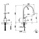 Gessi Goccia Bateria umywalkowa jednootworowa chrom 33605.031