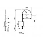 Gessi Goccia Bateria umywalkowa jednootworowa chrom 33610.031
