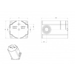 Gessi Goccia Element montażowy podtynkowy chrom 33687.031