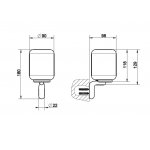 Gessi Goccia Kubek na szczoteczki ścienny (biały) chrom 38007.031