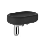 Gessi Goccia Mydelniczka ścienna (czarna) chrom 38002.031
