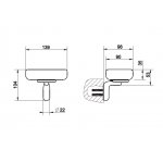 Gessi Goccia Mydelniczka ścienna (biała) chrom 38001.031
