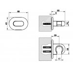 Gessi Goccia Uchwyt na słuchawkę ścienny chrom 33757.031