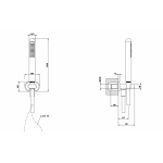     Gessi Goccia Zestaw prysznicowy ścienny chrom 33773.031