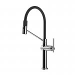 Gessi Habito Bateria kuchenna obrotowa z wyciąganą wylewką Chrom 60664.031