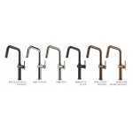 Gessi Habito Bateria kuchenna obrotowa z wyciąganą wylewką Chrom 60652.031