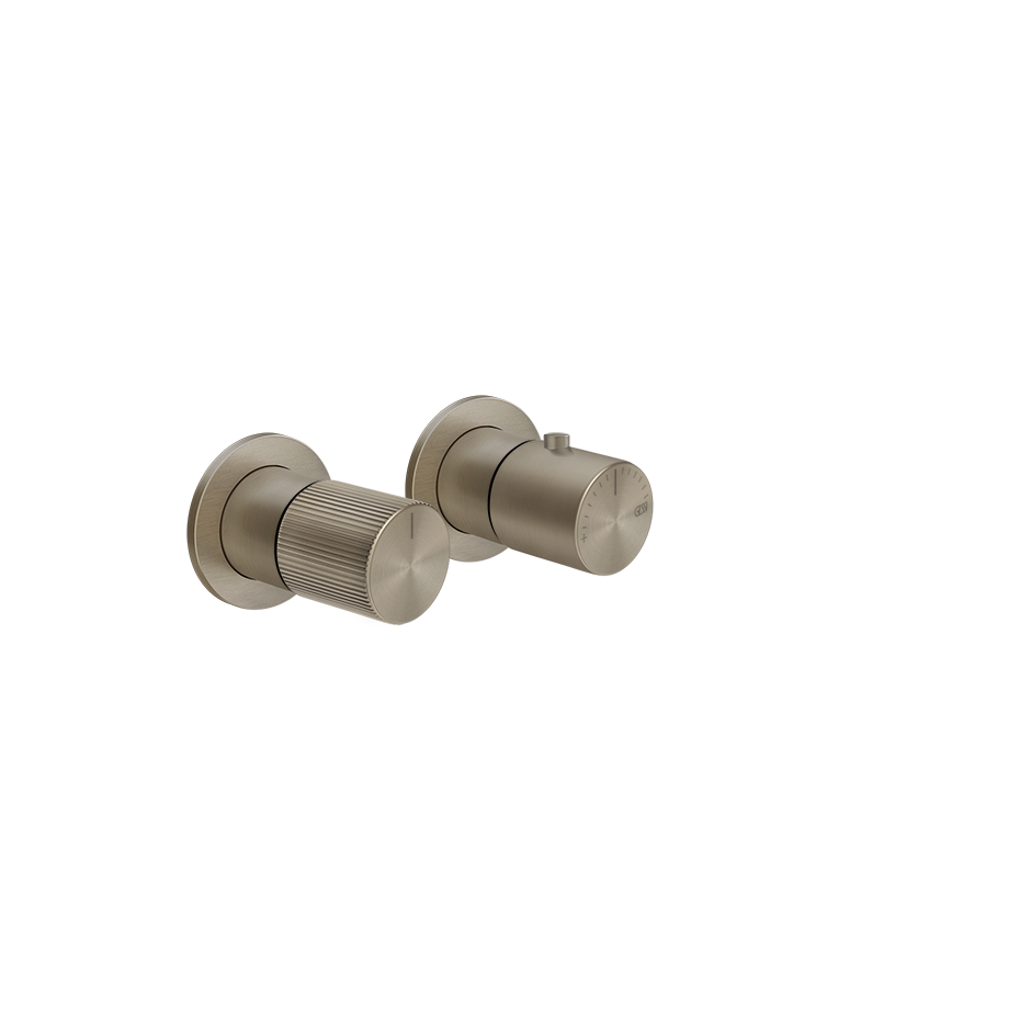 Gessi Habito Bateria prysznicowa termostatyczna 1-drożna element zewnętrzny finox 70532.149