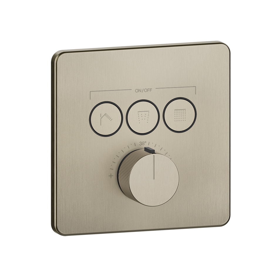 Gessi Habito Bateria termostatyczna z trzema przyciskami element zewnętrzny finox 38719.149