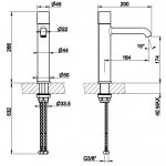 Gessi Habito Bateria umywalkowa finox 70306.149