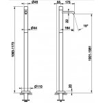 Gessi Habito Bateria umywalkowa element zewnętrzny finox 70095.149