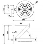 Gessi Habito Deszczownica ∅32 z ramieniem finox 66150.149