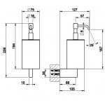 Gessi Habito Dozownik mydła biały/finox 66413.149