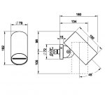 Gessi Habito Głowica prysznicowa DIAMANTATO Black Metal Brushed PVD 57283.707