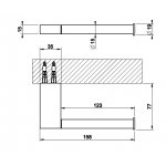 Gessi Habito Uchwyt na rolkę papieru finox 66455.149