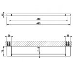 Gessi Habito Wieszak na ręczniki 45 finox 66502.149