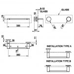 Gessi Habito Wieszak na ręcznik 300 mm szkło/Chrom 66511.031