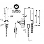 Gessi Zawór bidetkowy chrom 45123.031