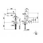 Gessi Helium Bateria kuchenna z obrotową wylewką Chrom 17015.031