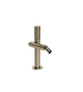 Gessi Incastri Bateria bidetowa z korkiem klik-klak Finox Brushed Nickel 75067.149