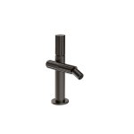 Gessi Incastri Bateria bidetowa z korkiem klik-klak Black Metal Brushed PVD 75067.707
