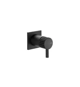 Gessi Incastri Bateria prysznicowa podtynkowa - element zewnętrzny Matte Black 75061.299