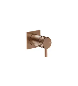 Gessi Incastri Bateria prysznicowa podtynkowa - element zewnętrzny Copper Brushed PVD 75061.708