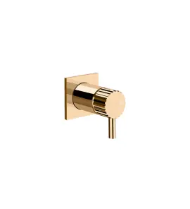 Gessi Incastri Bateria prysznicowa podtynkowa - element zewnętrzny Warm Bronze PVD 75061.735