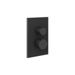 Gessi Incastri Bateria prysznicowa termostatyczna podtynkowa 2-drożna - element zewnętrzny Matte Black 75135.299