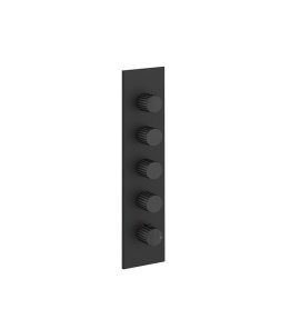 Gessi Incastri Bateria prysznicowa termostatyczna podtynkowa 4-drożna - element zewnętrzny Matte Black 75318.299