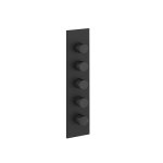 Gessi Incastri Bateria prysznicowa termostatyczna podtynkowa 4-drożna - element zewnętrzny Matte Black 75318.299