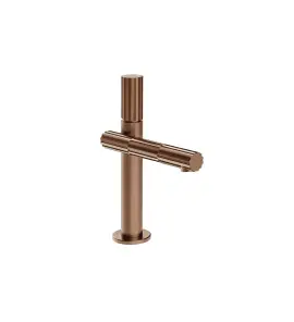 Gessi Incastri Bateria umywalkowa z korkiem klik-klak Copper Brushed PVD 75051.708