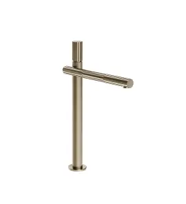 Gessi Incastri Bateria umywalkowa wysoka z korkiem klik-klak Finox Brushed Nickel 75053.149