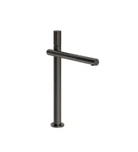Gessi Incastri Bateria umywalkowa wysoka bez korka Black Metal Brushed PVD 75004.707