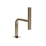 Gessi Incastri Bateria umywalkowa wisząca z korkiem klik-klak Finox Brushed Nickel 75251.149