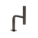 Gessi Incastri Bateria umywalkowa wisząca z korkiem klik-klak Black Metal Brushed PVD 75251.707
