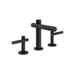 Gessi Incastri Bateria umywalkowa 3-otworowa bez korka Matte Black 75014.299