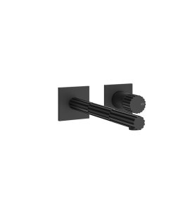 Gessi Incastri Bateria umywalkowa podtynkowa - element zewnętrzny Matte Black 75088.299