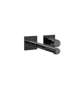 Gessi Incastri Bateria umywalkowa podtynkowa - element zewnętrzny Black Metal PVD 75088.706