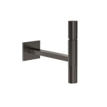 Gessi Incastri Bateria umywalkowa podtynkowa Sospeso - element zewnętrzny Black Metal Brushed PVD 75288.707