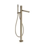 Gessi Incastri Bateria wannowa wolnostojąca z zestawem prysznicowym Finox Brushed Nickel 75028.149