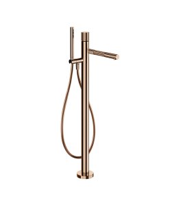 Gessi Incastri Bateria wannowa wolnostojąca z zestawem prysznicowym Copper PVD 75028.030