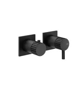 Gessi Incastri Bateria wannowo-prysznicowa podtynkowa - element zewnętrzny Matte Black 75038.299