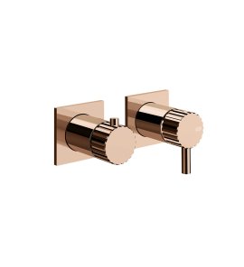 Gessi Incastri Bateria wannowo-prysznicowa podtynkowa - element zewnętrzny Copper PVD 75038.030