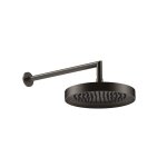 Gessi Incastri Deszczownica Ø 250 mm z ramieniem ściennym Black Metal Brushed PVD 63045.707