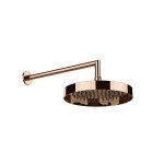 Gessi Incastri Deszczownica Ø 250 mm z ramieniem ściennym Copper PVD 63045.030