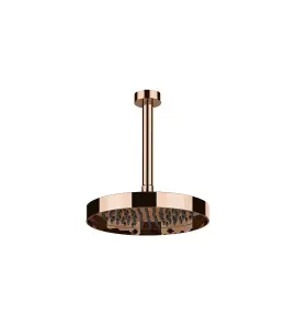 Gessi Incastri Deszczownica Ø 250 mm z ramieniem sufitowym Copper PVD 63050.030