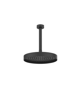 Gessi Incastri Deszczownica Ø 250 mm z ramieniem sufitowym z możliwością dostosowania długości Matte Black 63053.299