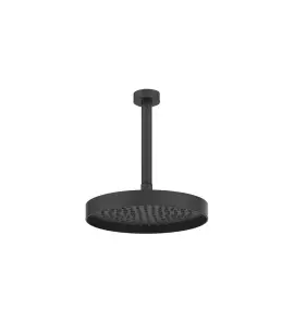 Gessi Incastri Deszczownica Ø 250 mm z ramieniem sufitowym z możliwością dostosowania długości Matte Black 63053.299