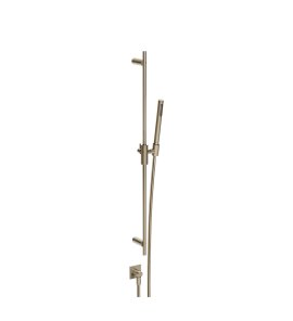 Gessi Incastri Drążek prysznicowy ze słuchawką, wężem 150 cm i przyłączem wody Finox Brushed Nickel 75040.149